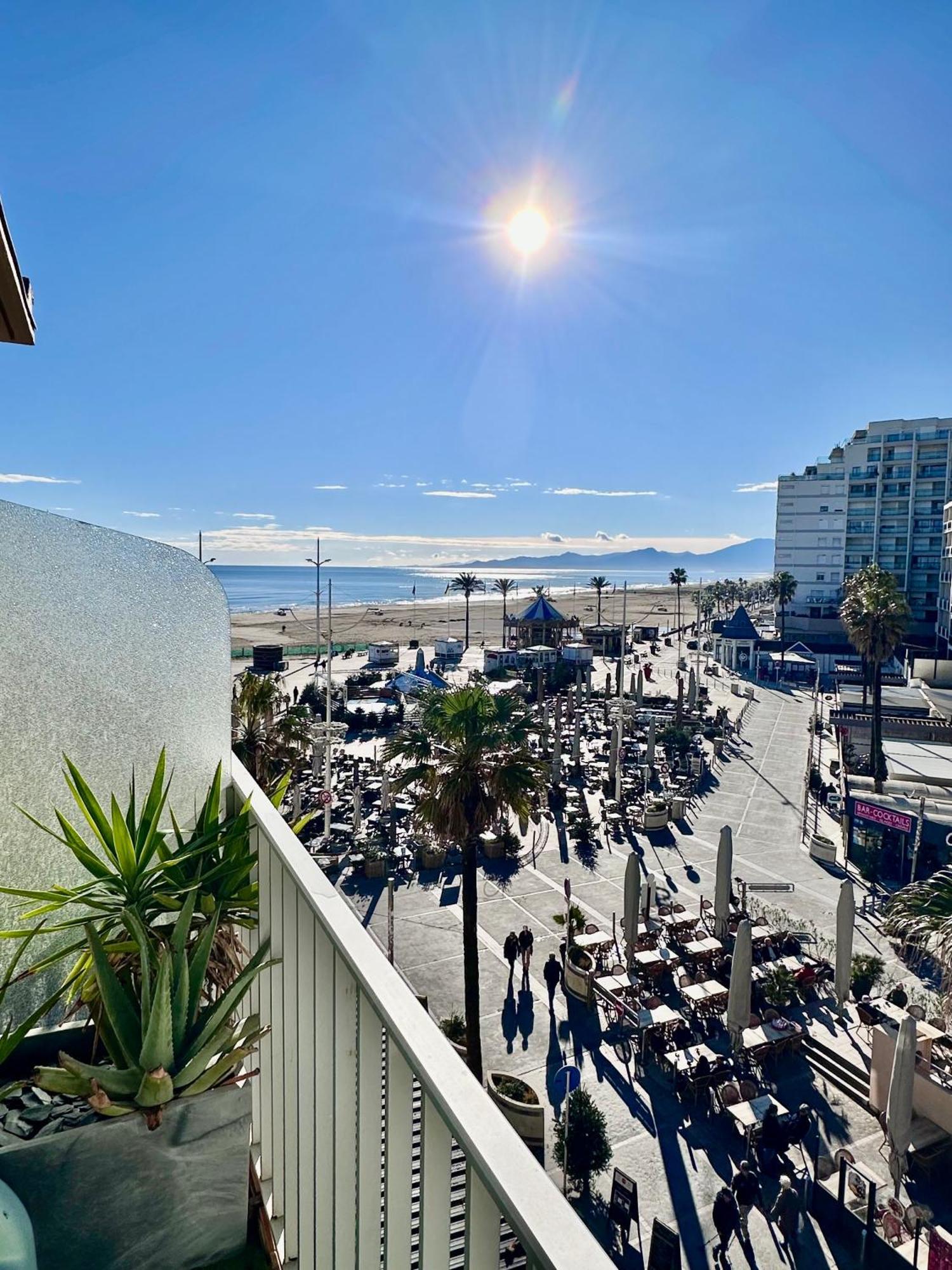 Magnifique Vue Mer F2 45 M2, Parking Surveille Linge De Maison Inclus Canet-en-Roussillon Extérieur photo